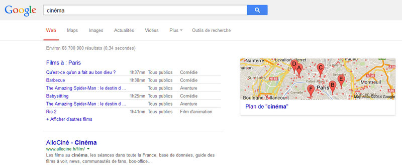 résultats Google local 1